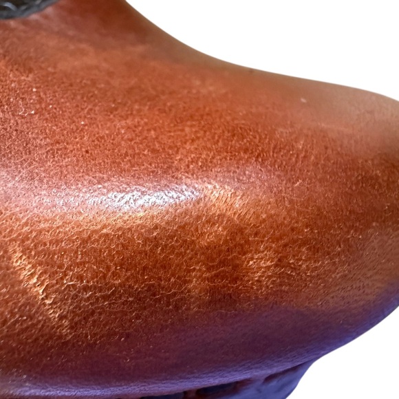 Women’s Dansko Mary Jane Shoes Platform Heel Brown Tan Dark Trim SIZE 37 7 7.5 - Picture 10 of 10